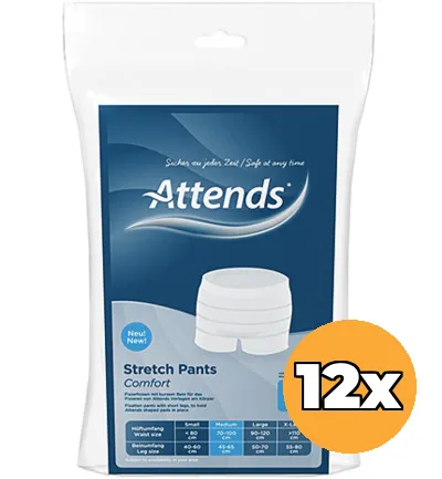 12x Attends Stretchpants Comfort Maat M (3 stuks)