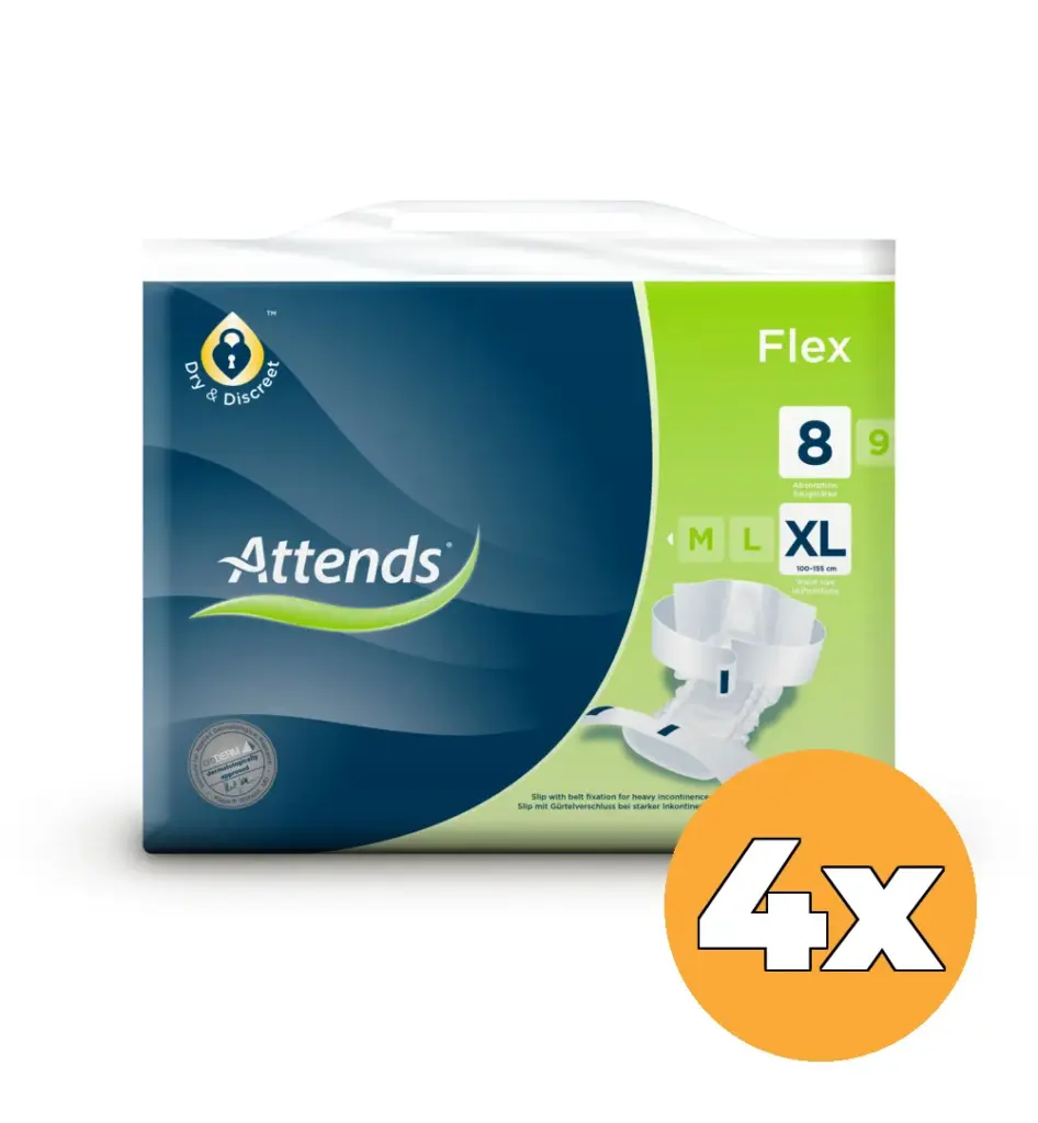 4x Attends Flex 8 Maat Xl (26 stuks)