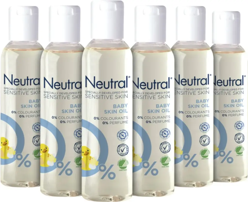 6x Neutral Sensitive Skin Baby Huidolie (150 ml)