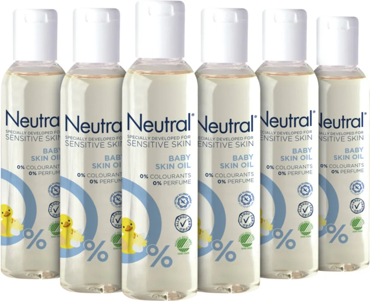 6x Neutral Sensitive Skin Baby Huidolie (150 ml)
