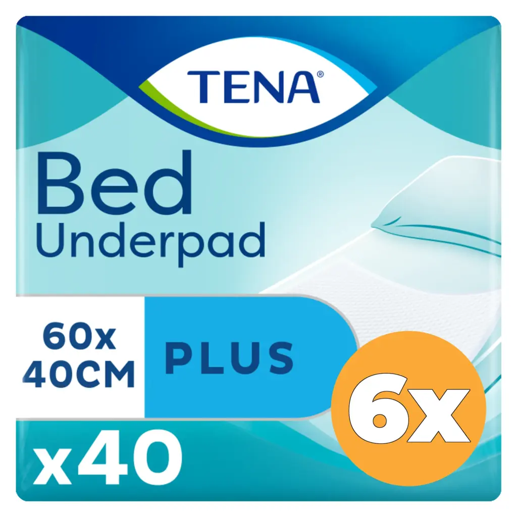 6x Tena Bed plus 60 x 40 (40 stuks)