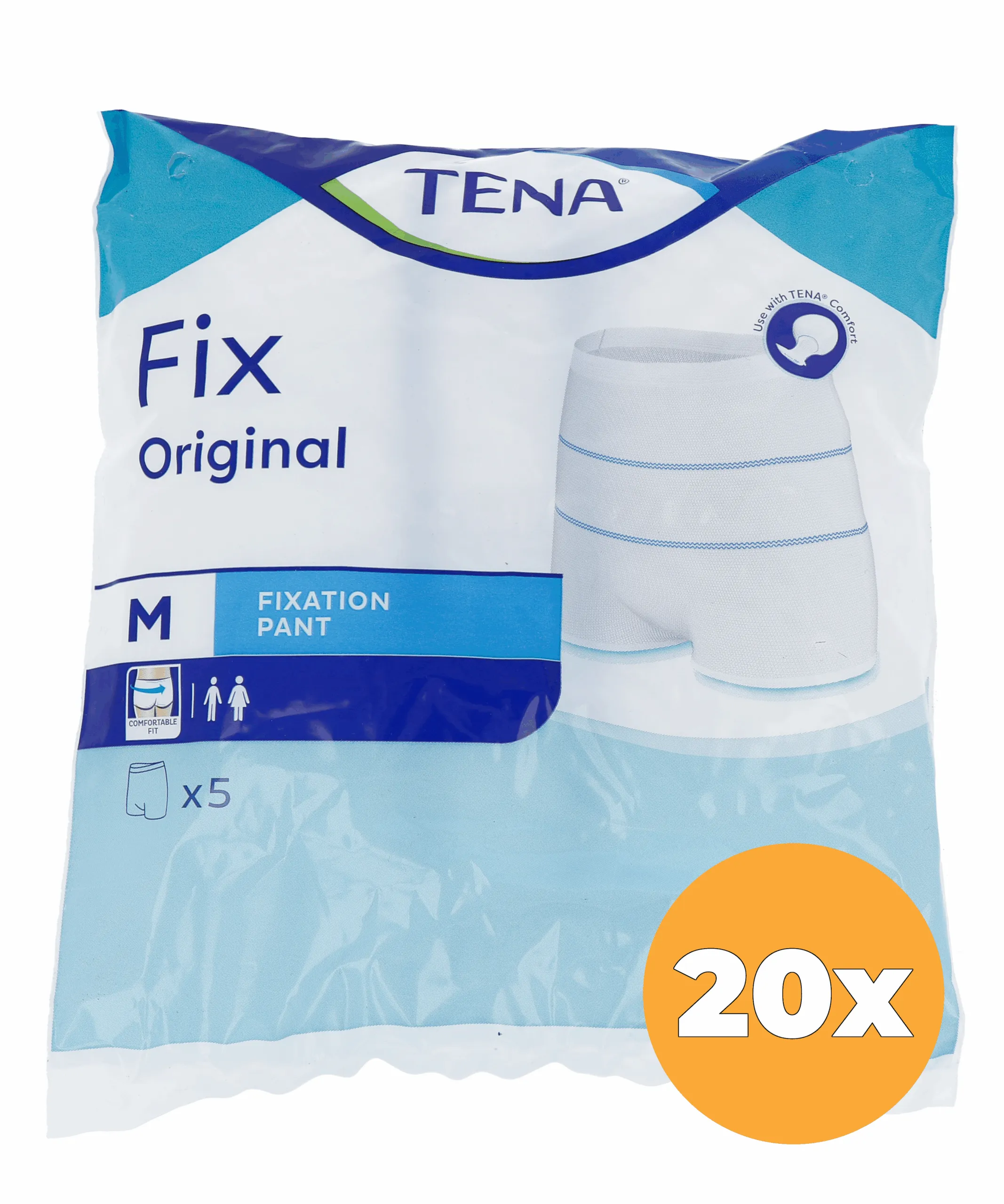 20x Tena Fix stretch standard maat M (5 stuks)