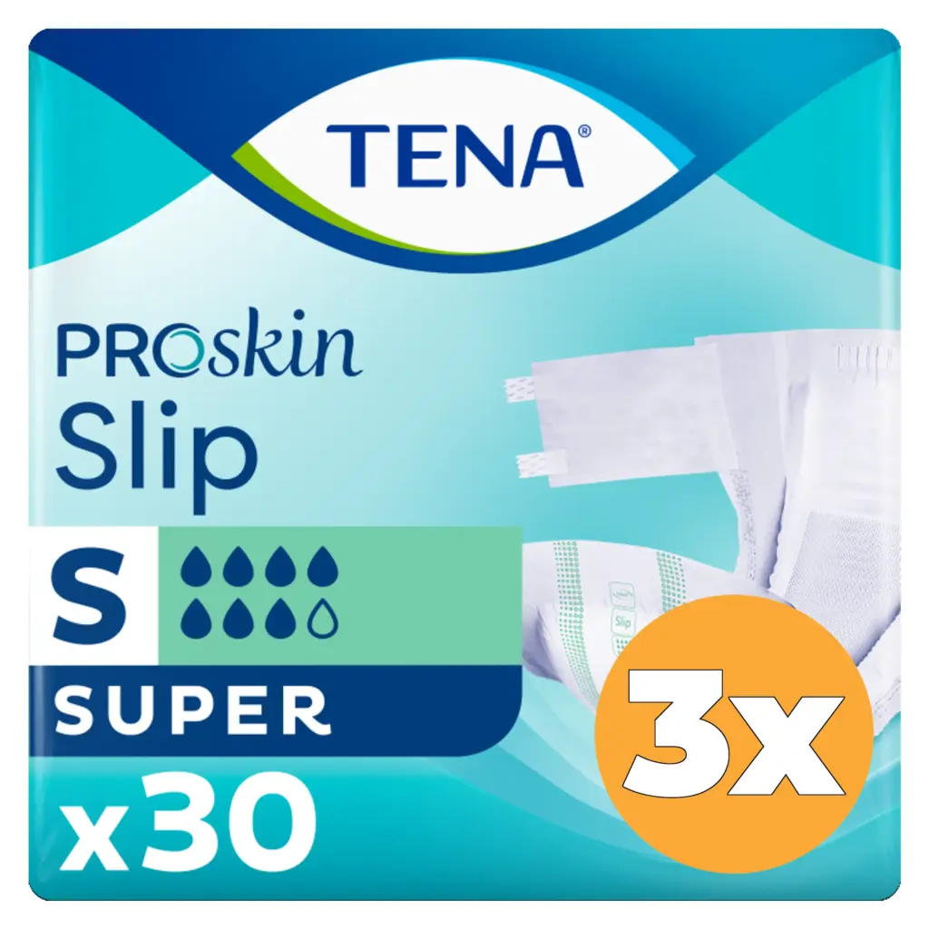 3x Tena Slip super maat S (30 stuks)