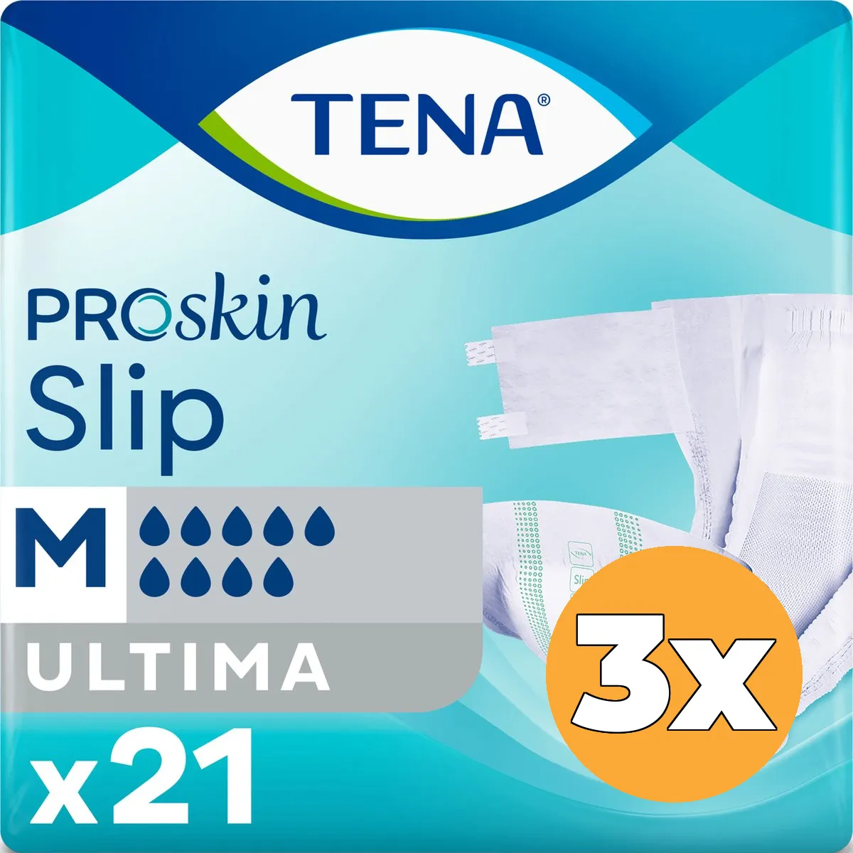 3x Tena ProSkin Slip Ultima Medium (21 stuks)