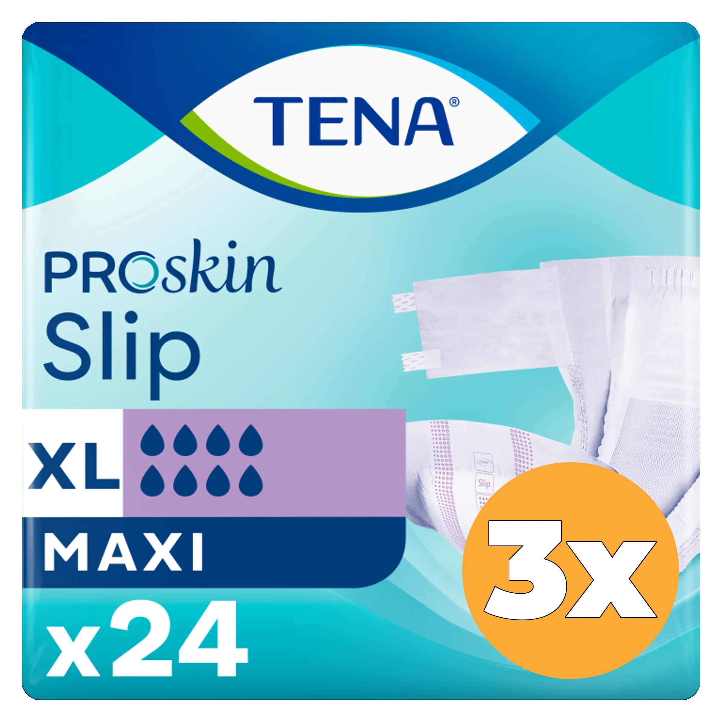 3x Tena Slip Maxi Extra Large (24 stuks)