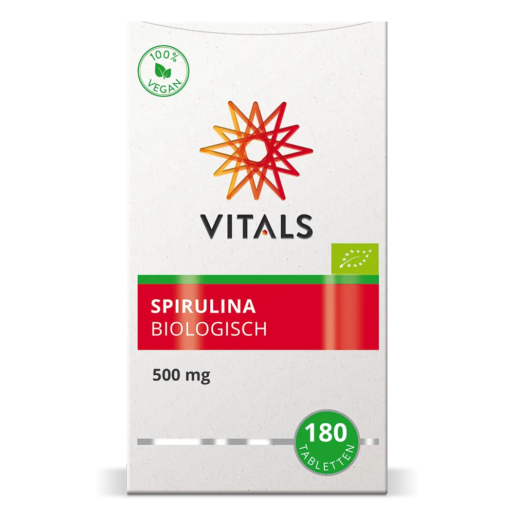 Vitals Spirulina 500 mg bio (180 tabletten) - image 2