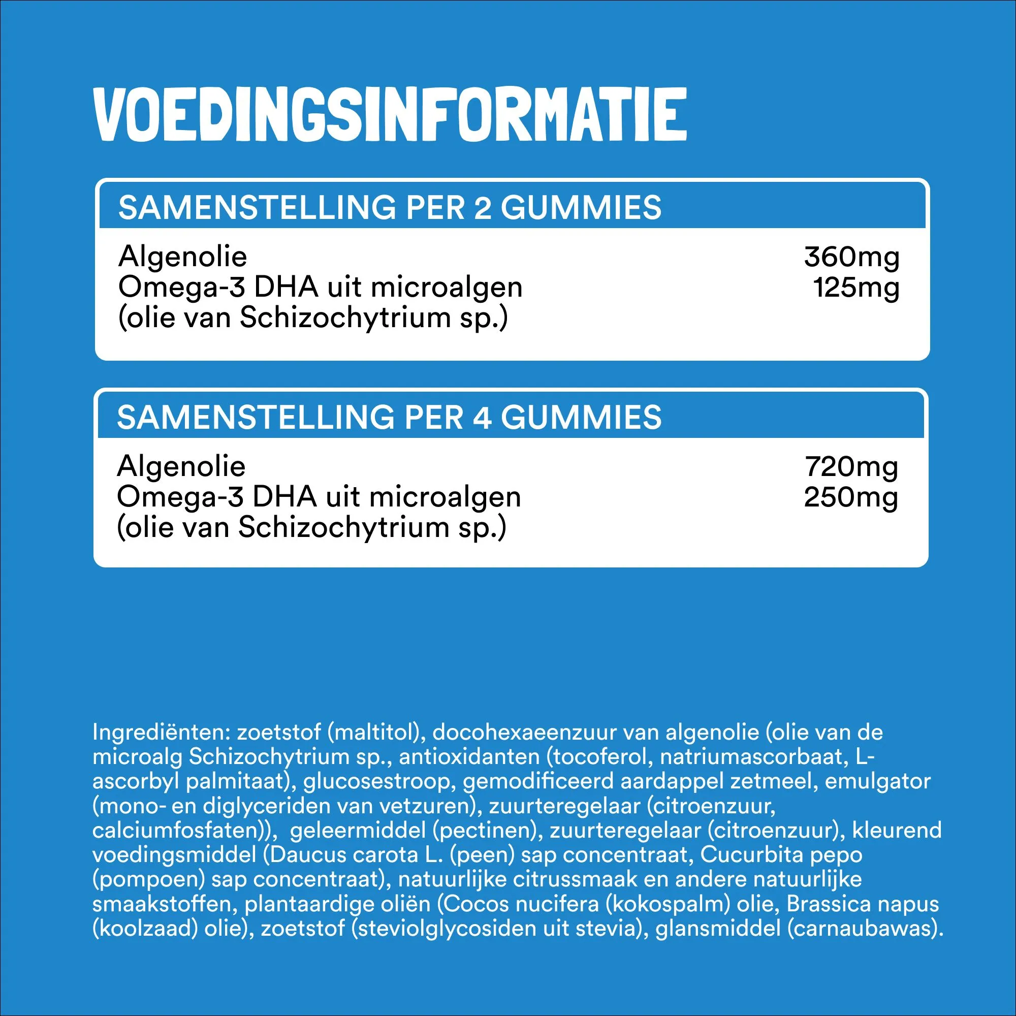 Yummygums Omega-3 Vegan (45 stuks)