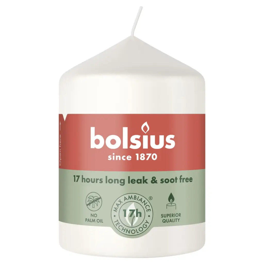 Bolsius Stompkaars 80/58 Cloudy White (1 stuk)
