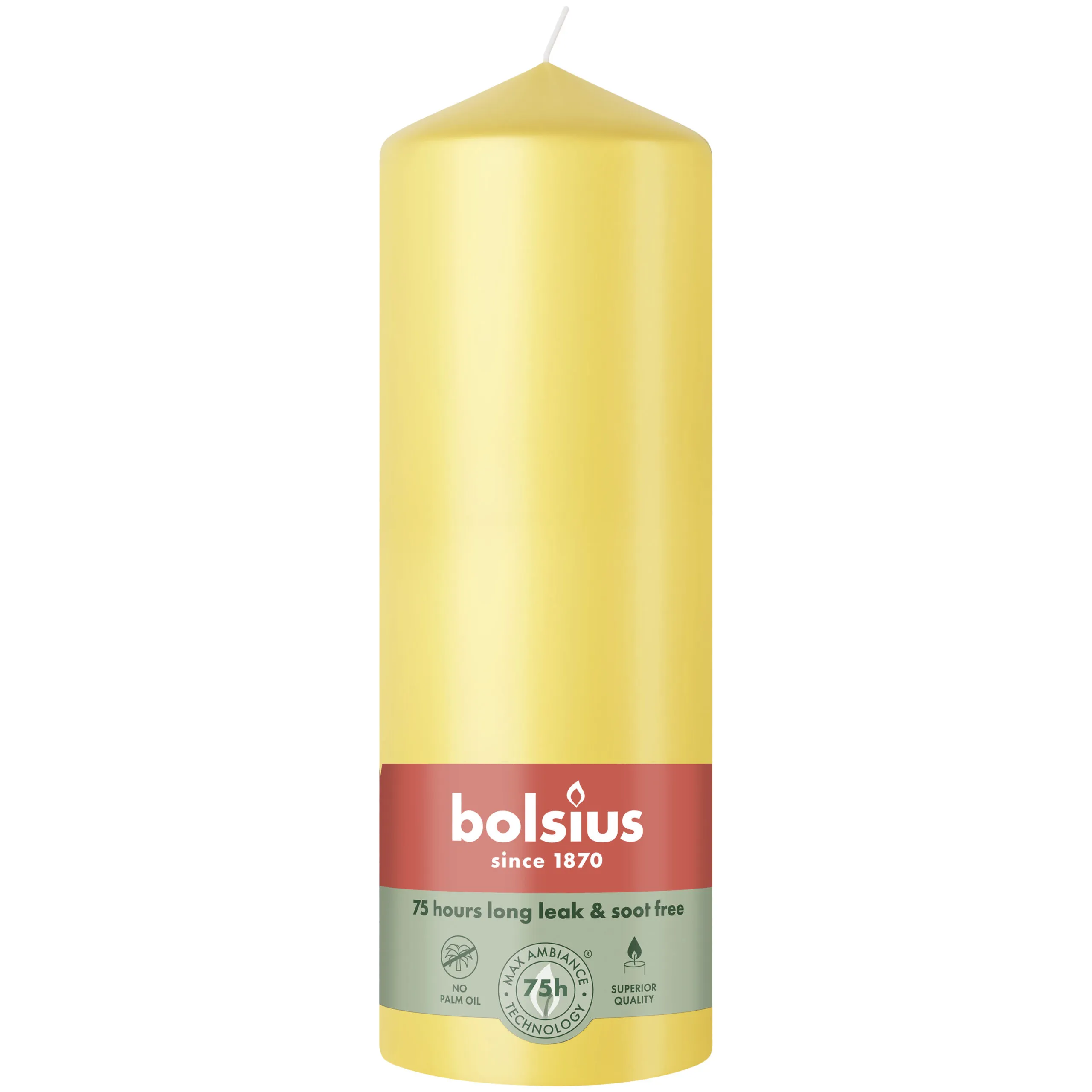Bolsius Stompkaars 200/68 Sunny Yellow (1 stuk)