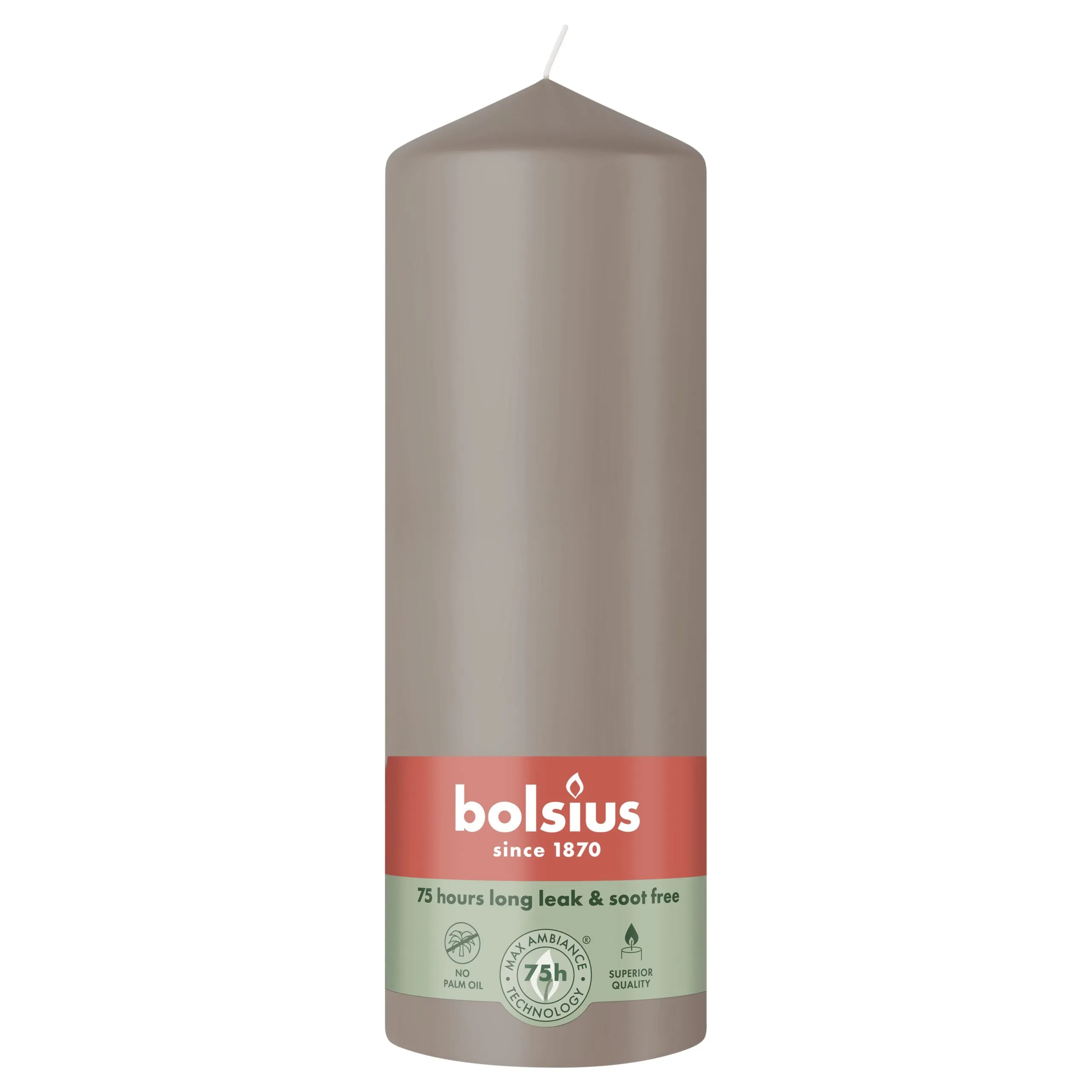 Bolsius Stompkaars 200/68 Light Taupe (1 stuk)