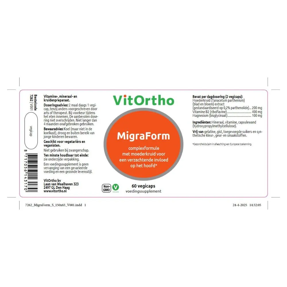 VitOrtho MigraForm (60 capsules)