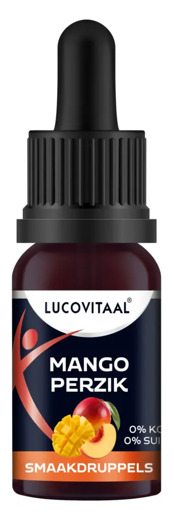 Lucovitaal Smaak Druppels -Mango Perzik (Vegan) (20 ml)