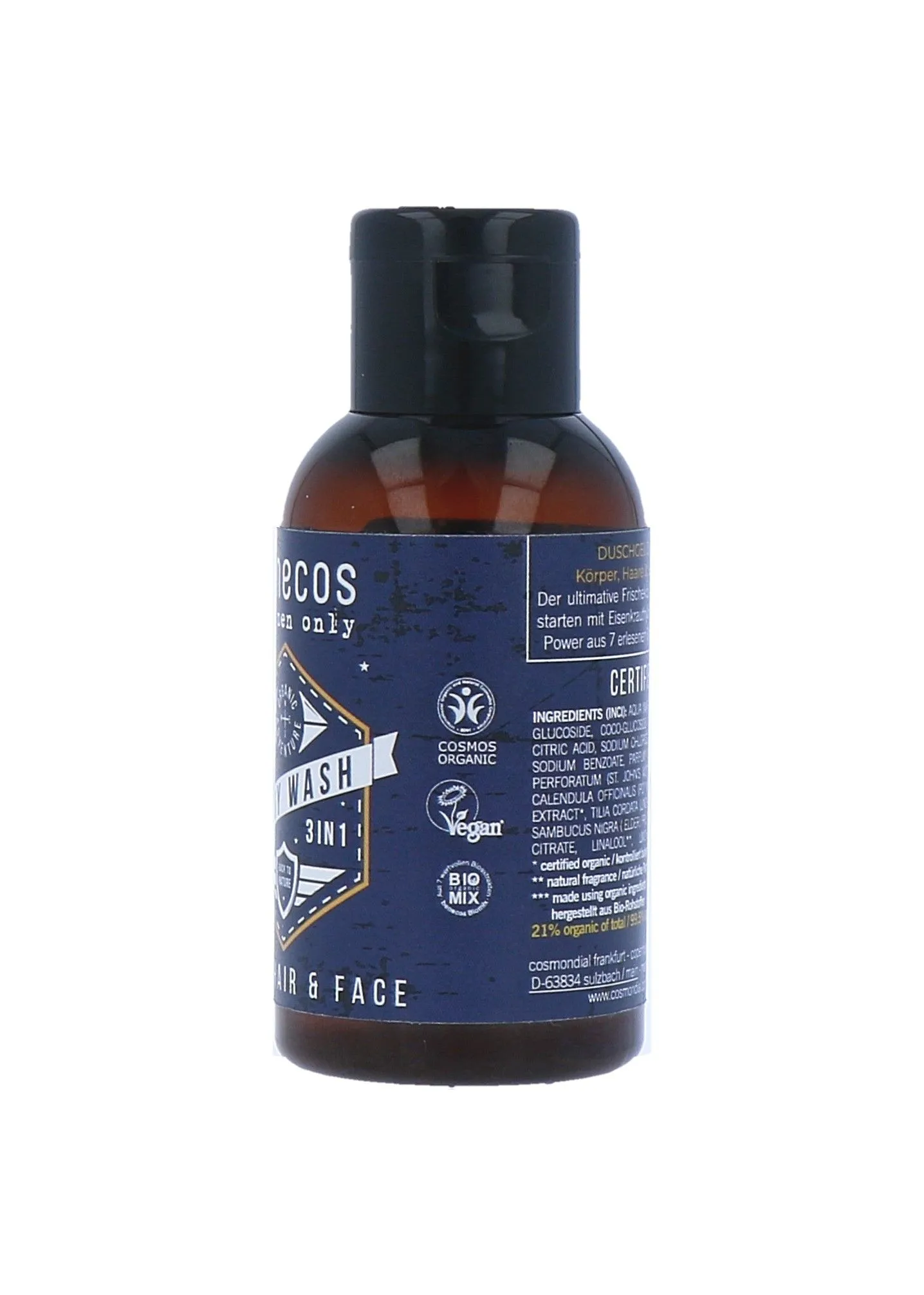 Benecos For Men Only 3-in-1 Body Wash Mini (50 ml)