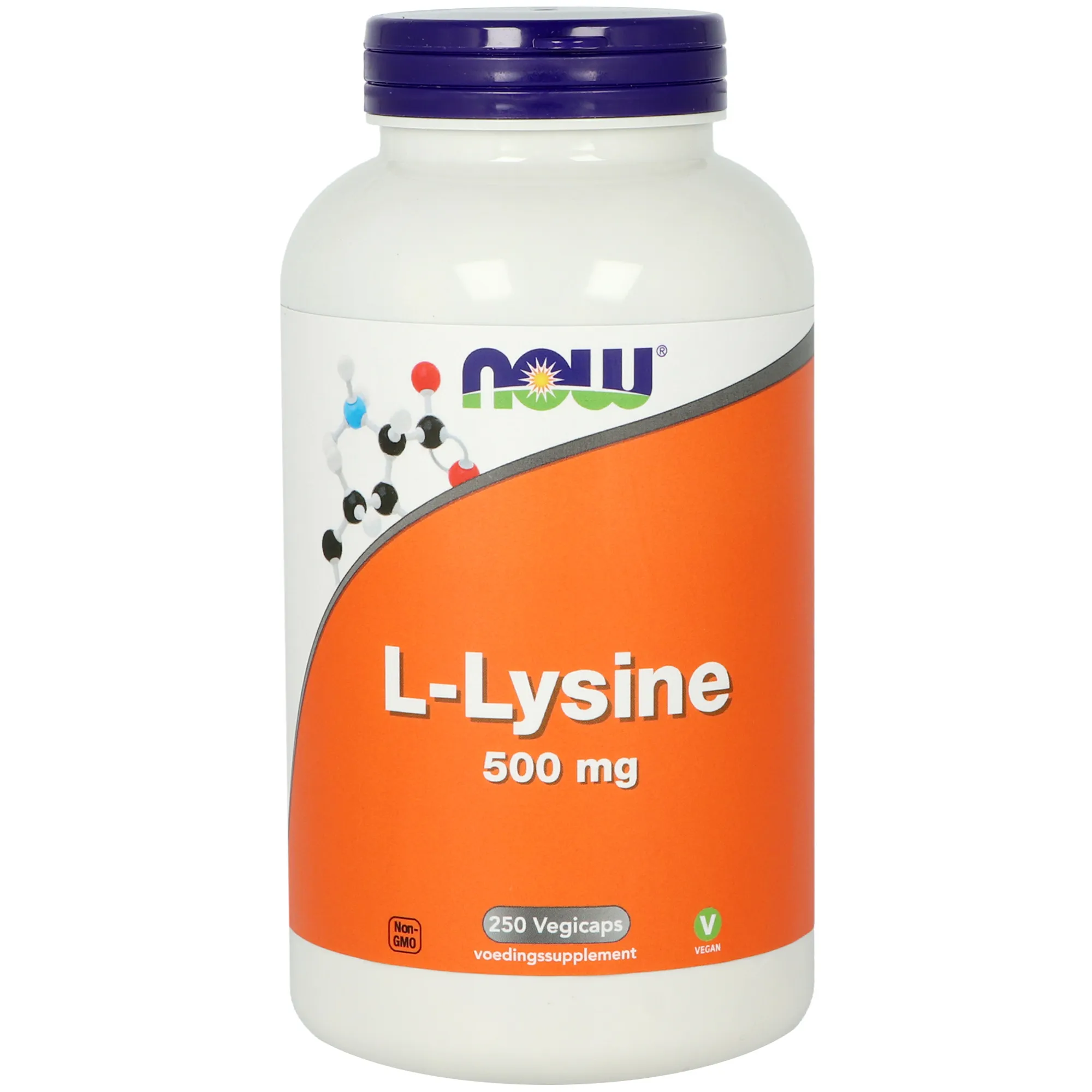 NOW L-Lysine 500 mg (250 vega capsules)