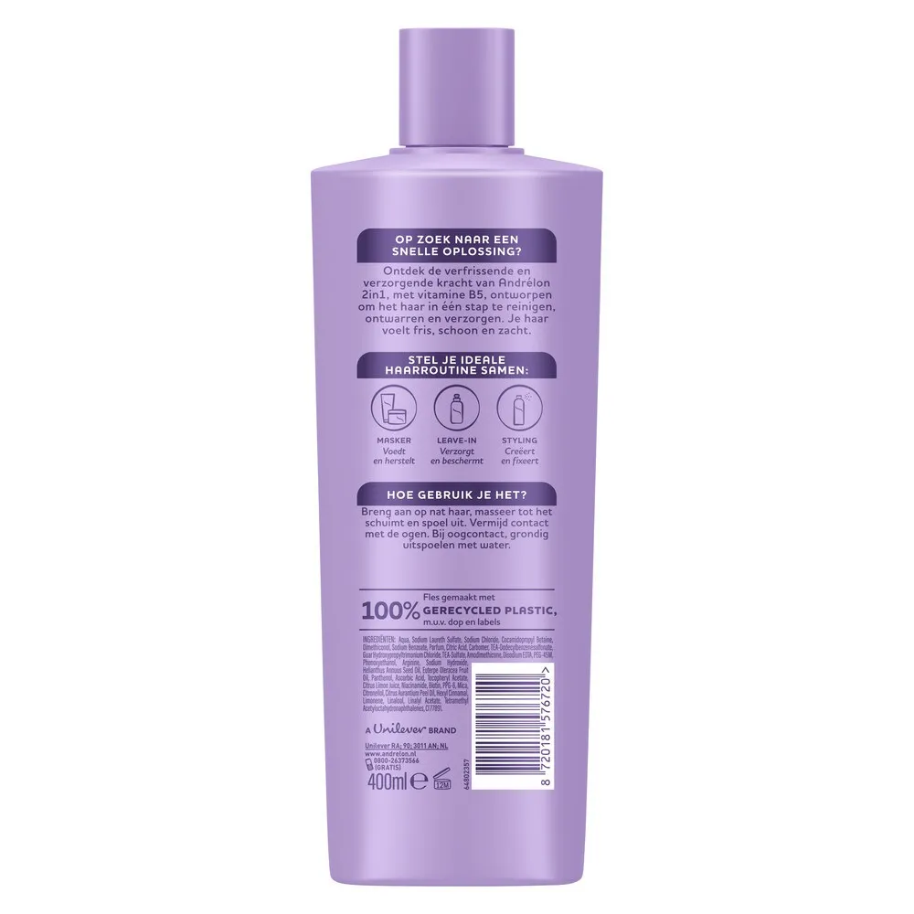 Andrelon Shampoo & Conditioner 2 In 1 (400 ml)