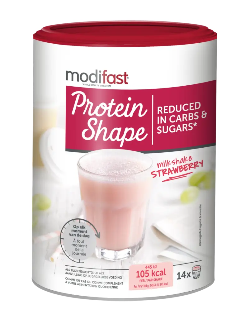 Modifast Protein Shape Milkshake Aardbei (420 gr)