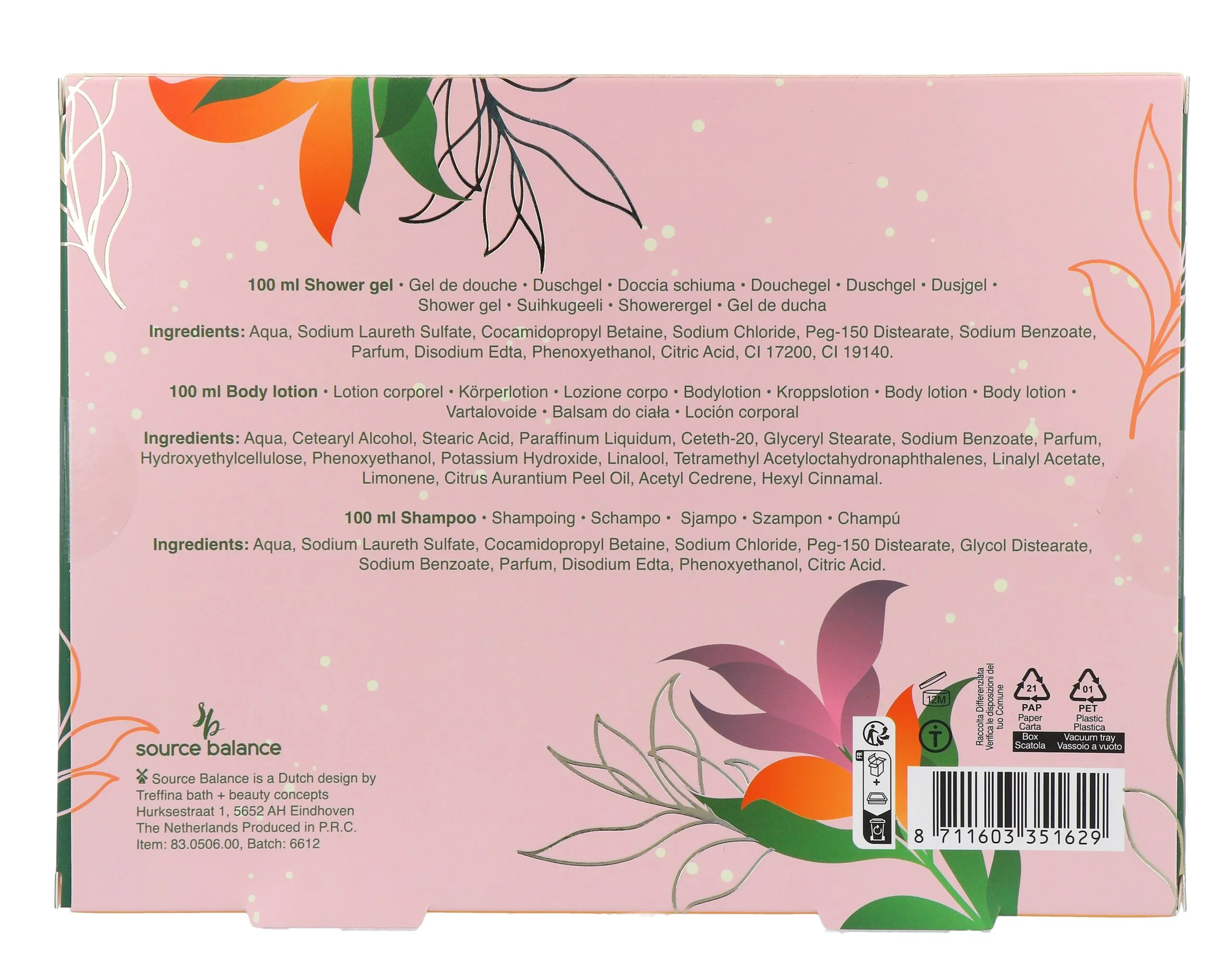 Botanicals Geschenkset Shampoo, Douchegel En Bodylotion (1 set)