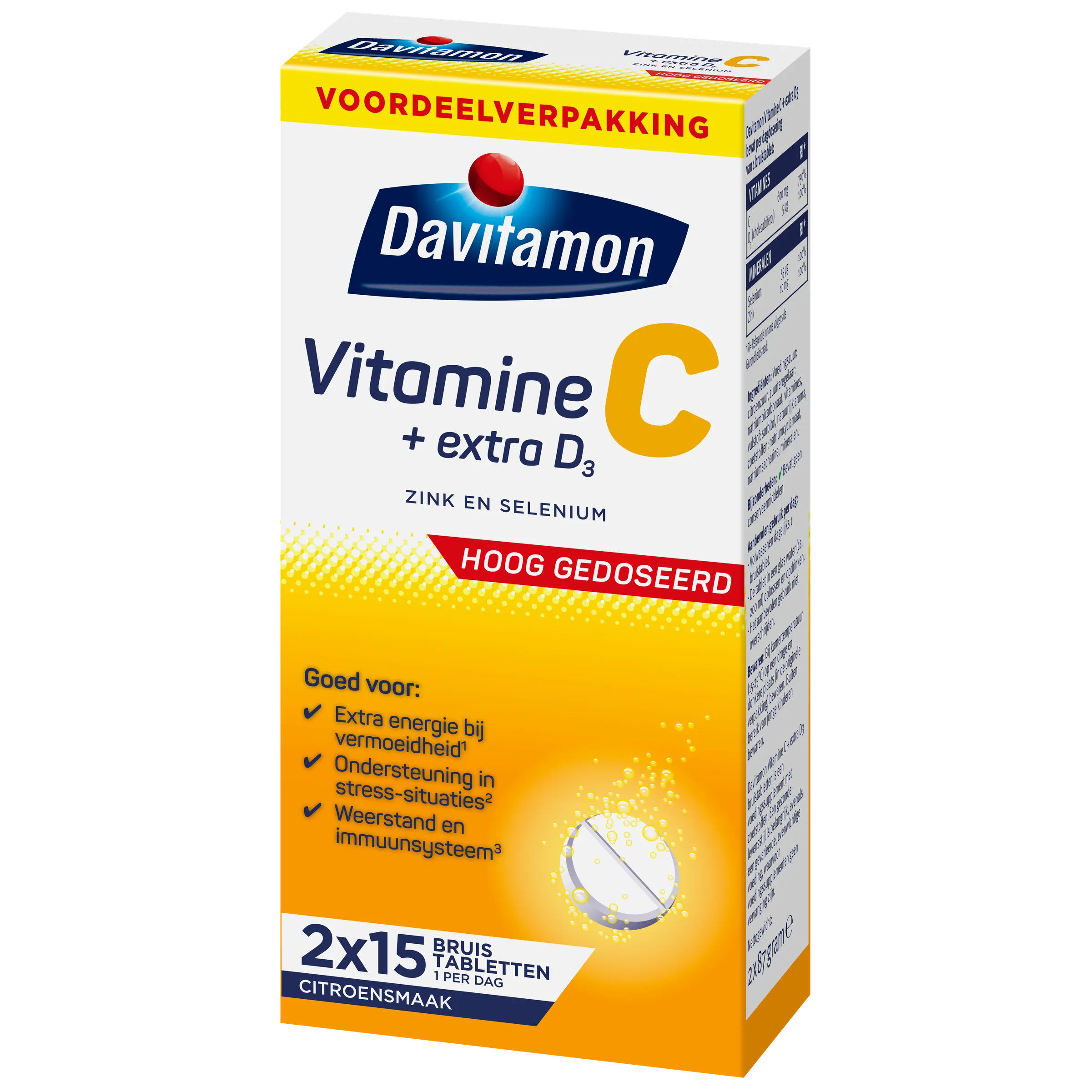 Davitamon Vitamine C + Extra D3 Bruistabletten Citroensmaak (30 tabletten) - image 6