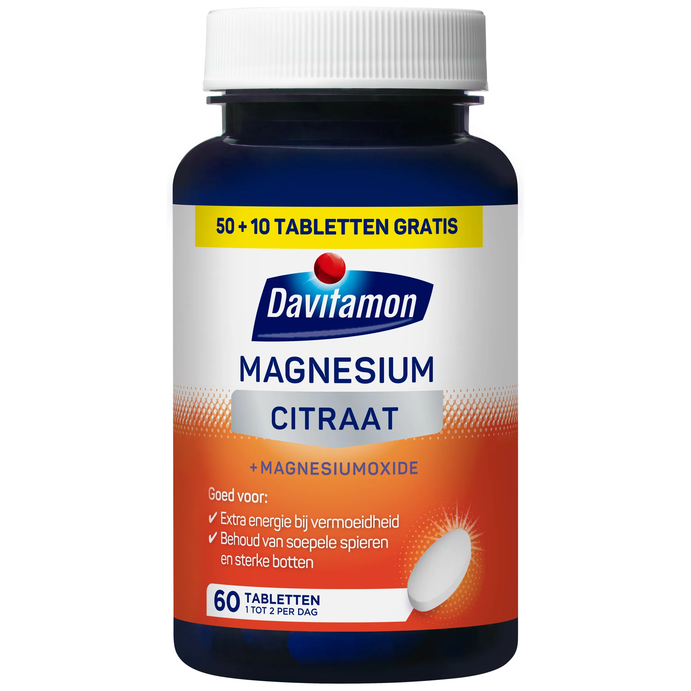 Davitamon Magnesiumcitraat & Magnesiumoxide (60 tabletten)