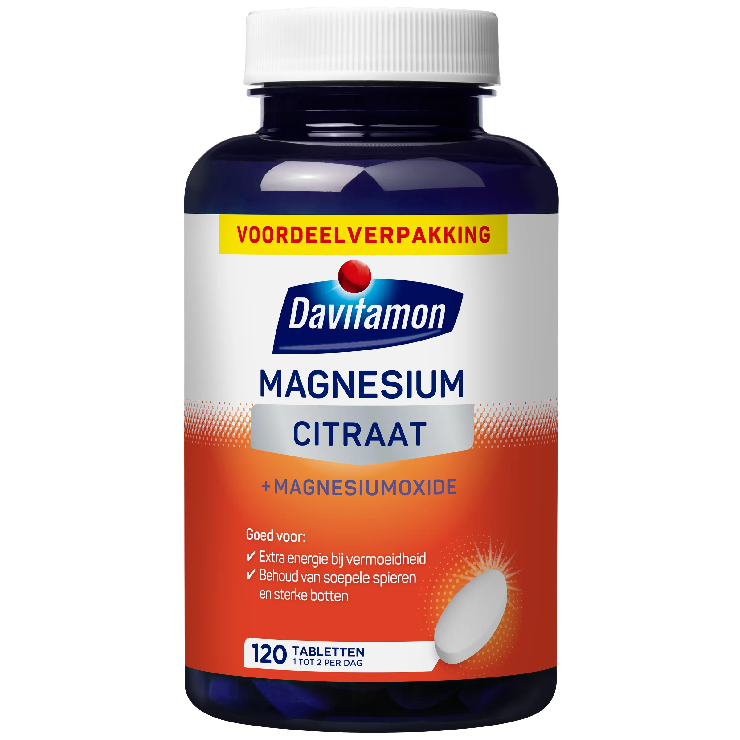 Davitamon Magnesiumcitraat & Magnesiumoxide (120 tabletten)