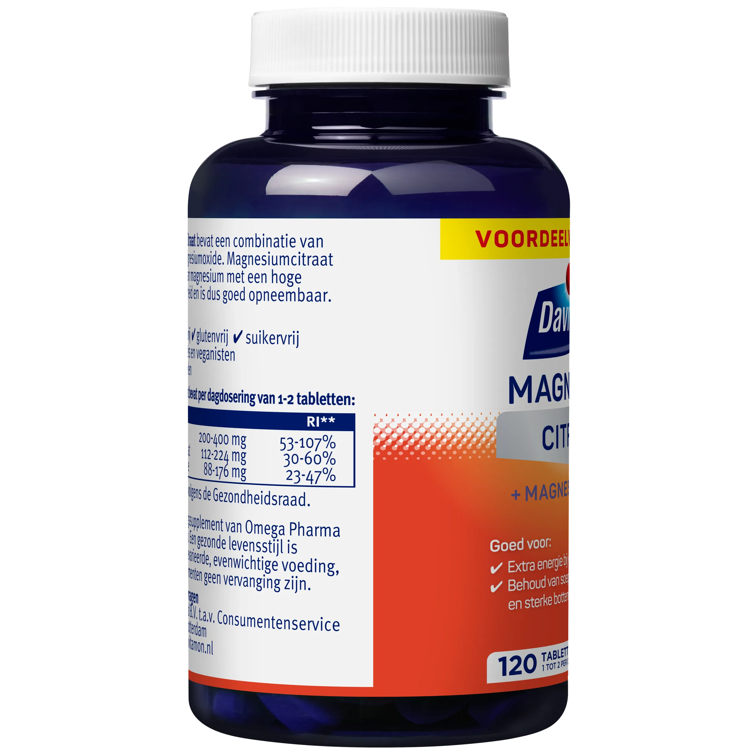 Davitamon Magnesiumcitraat & Magnesiumoxide (120 tabletten) - image 2
