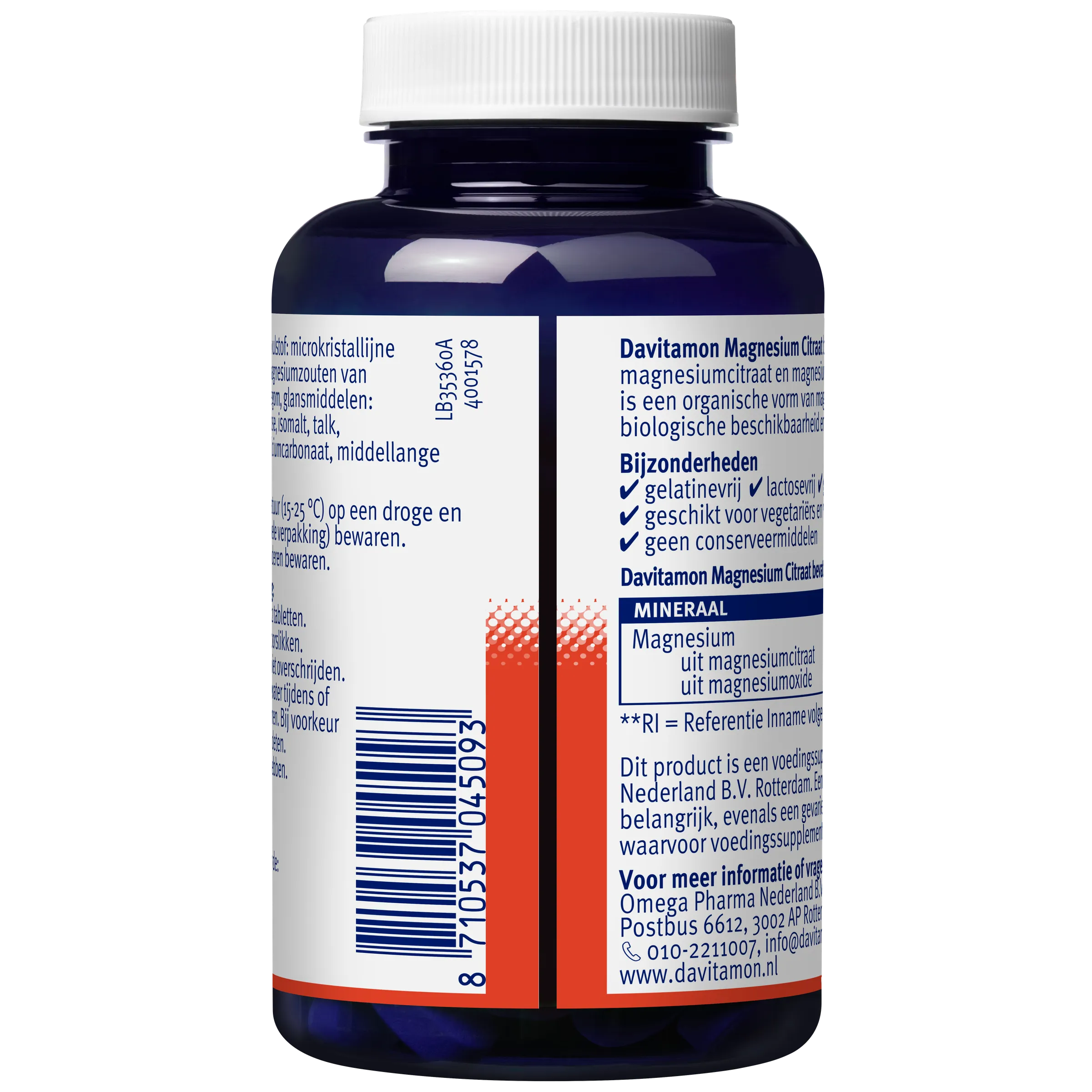 Davitamon Magnesiumcitraat & Magnesiumoxide (120 tabletten) - image 3