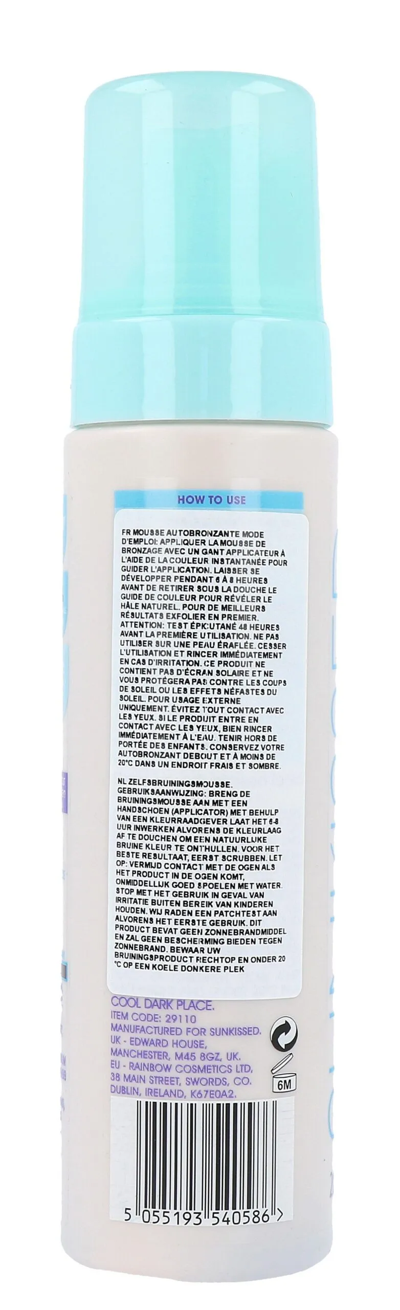 Sunkissed Self Tan Mousse Ultra Dark (200 ml)