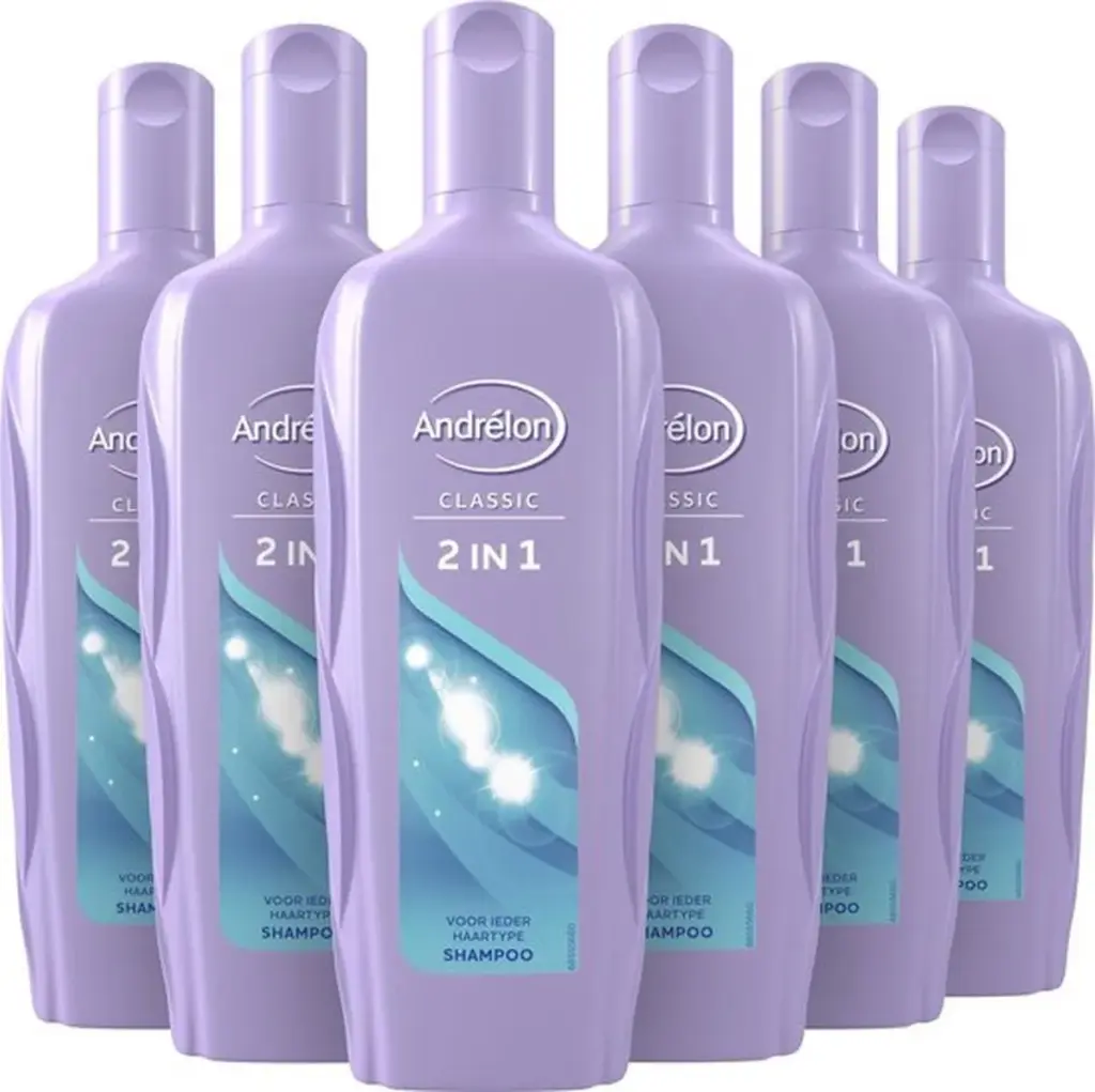 6x Andrelon Shampoo 2 in 1 XL Formaat (450 ml)