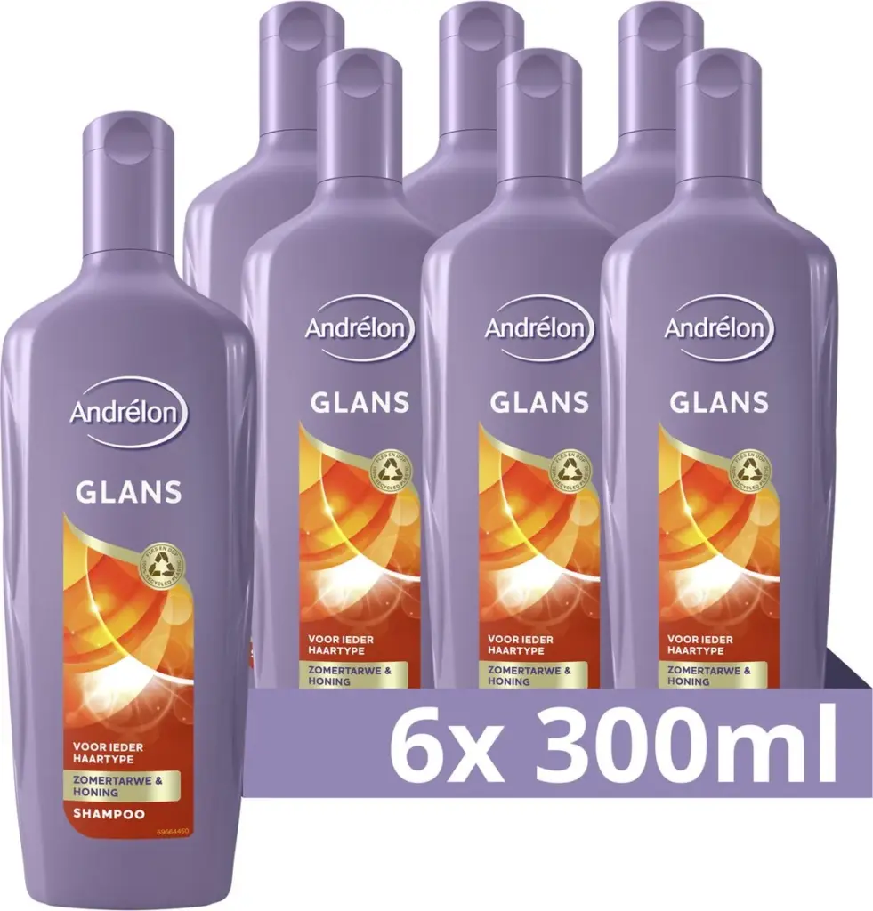 6x Andrelon Shampoo Glans (300 ml)