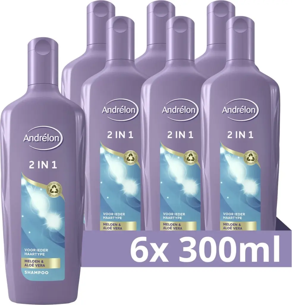 6x Andrelon Shampoo 2 In 1 (300 ml)