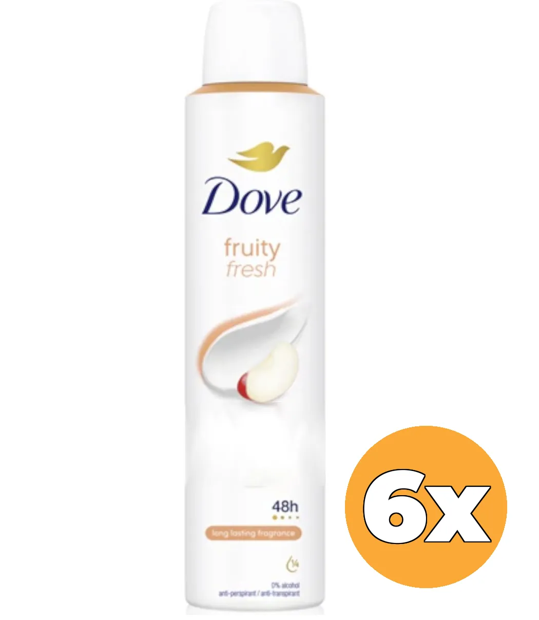 6x Dove Deodorant Spray Fruity Fresh (200 ml)