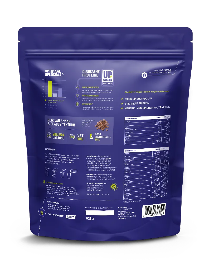 Vitakruid Vegan Protein - IJskoffie (921 gr)
