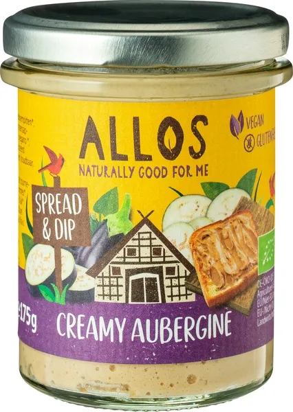 Allos Auberginespread Creamy (175 gr)