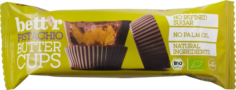 Bett'r Chocoladecups Pistache (39 gr)