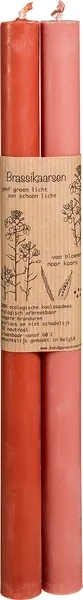 Brassikaarsen Kaars Diner Roze (2 stuks)