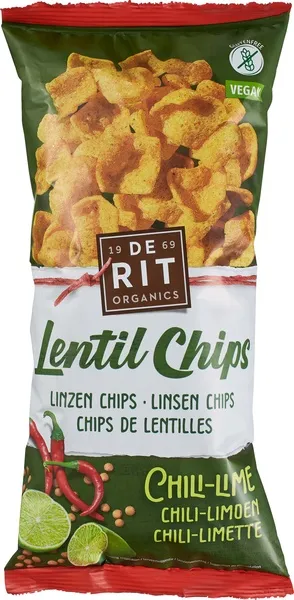 De Rit Linzenchips Chili-Lime (75 gr)