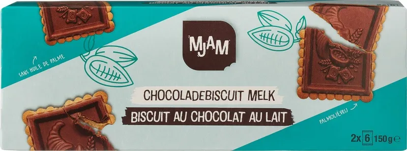 MJAM Biscuit Melk Chocolade (150 gr)