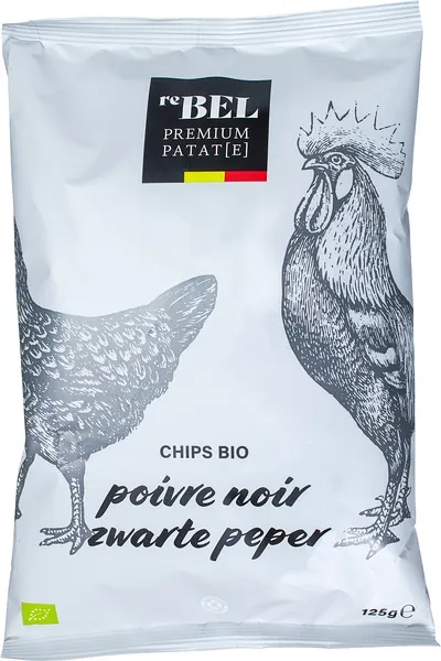 reBEL Aardappelchips Zwarte Peper (125 gr)
