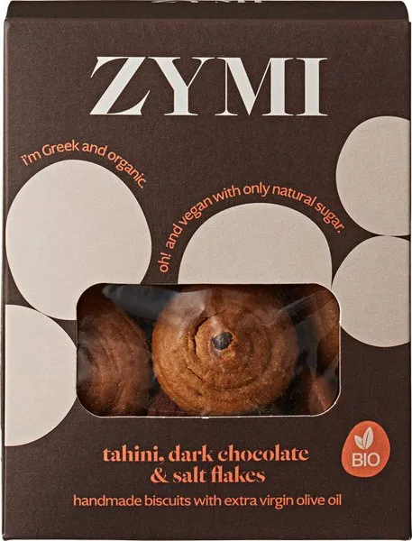ZYMI Biscuits Tahini, Pure Chocolade & Zoutvlokken (150 gr)