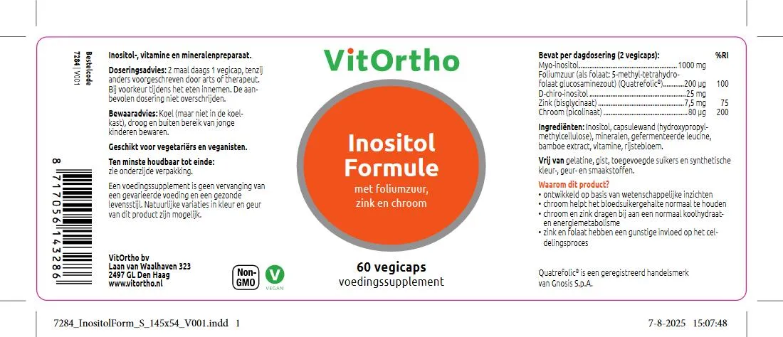 Vitortho Inositol Formule (60 vega capsules)