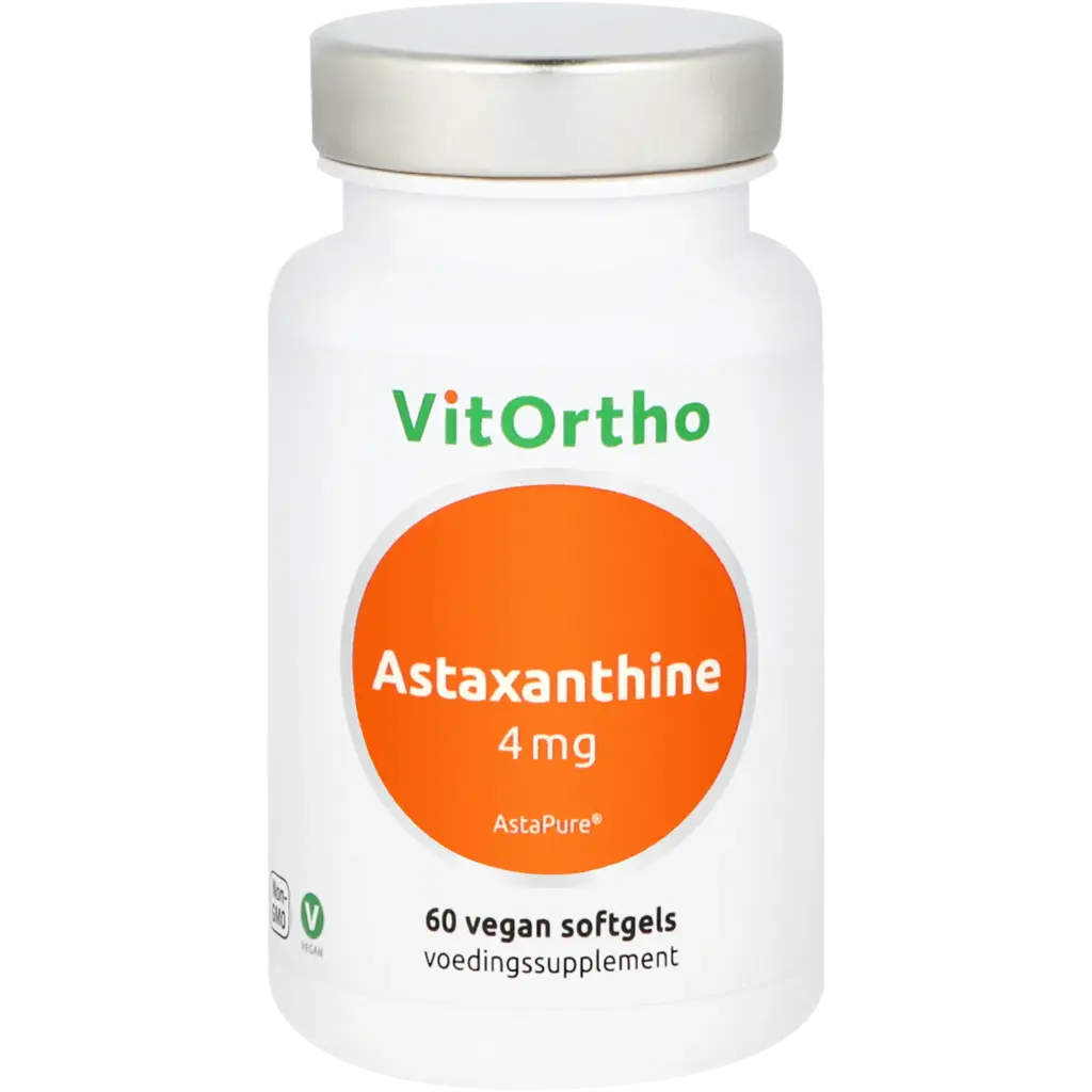 VitOrtho Astaxanthine 4mg AstaPure (60 vega capsules)