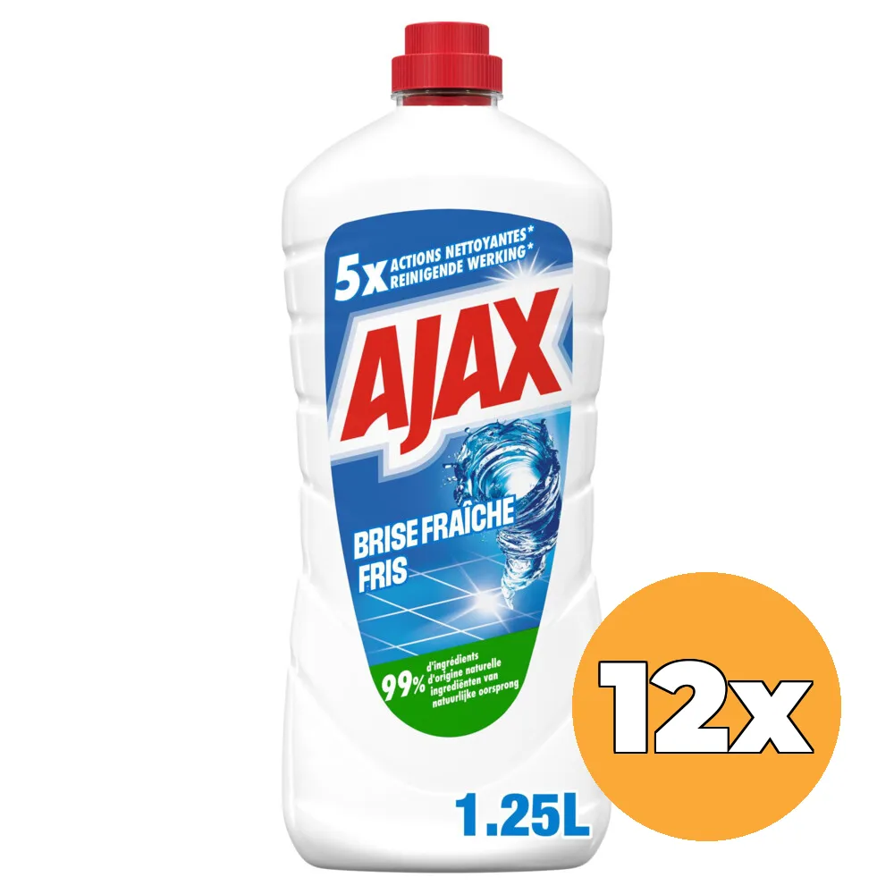 12x Ajax Allesreiniger Classic Fris (12 x 1250 ml)