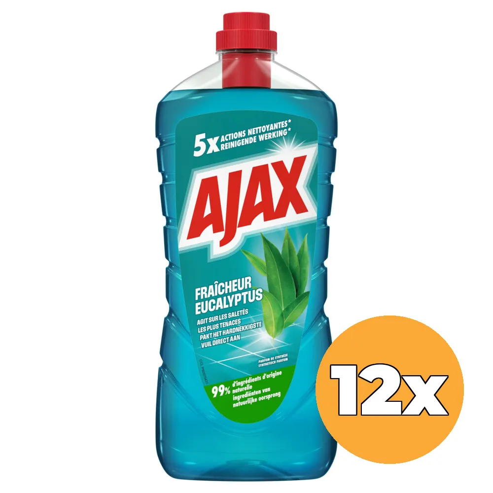 12x Ajax Allesreiniger Eucalyptus (12 x 1250 ml)