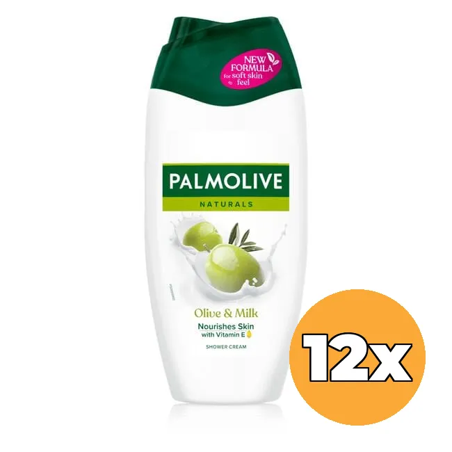 12x Palmolive Douche Gel Naturals Olijf (12 x 250 ml)