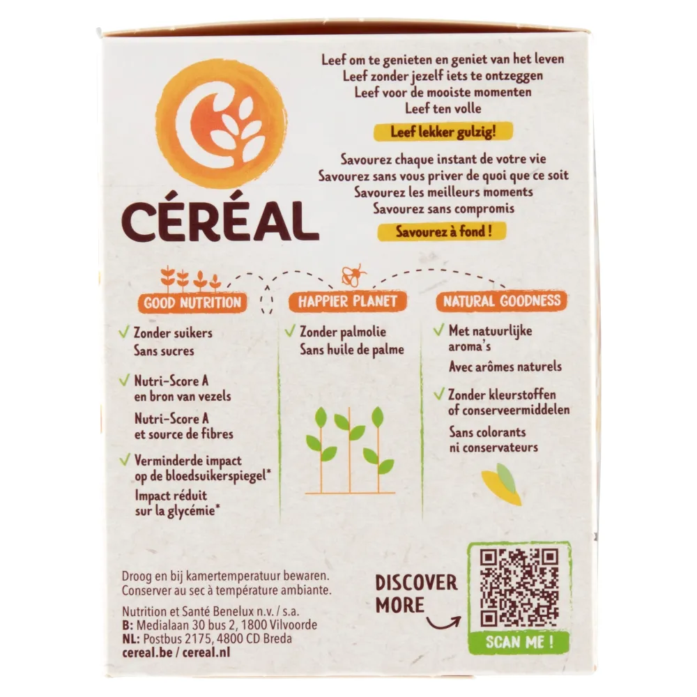 Céréal Zachte Vanilewafels (6 x 25 gr)