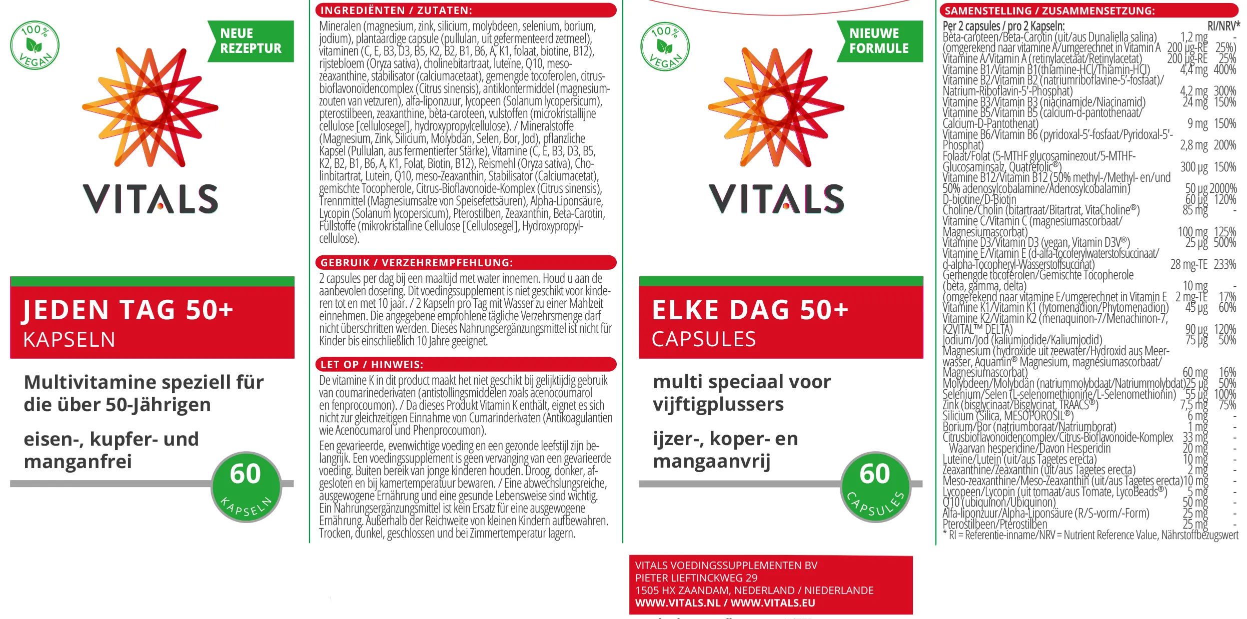 Vitals Elke Dag 50+ (60 capsules) - image 3