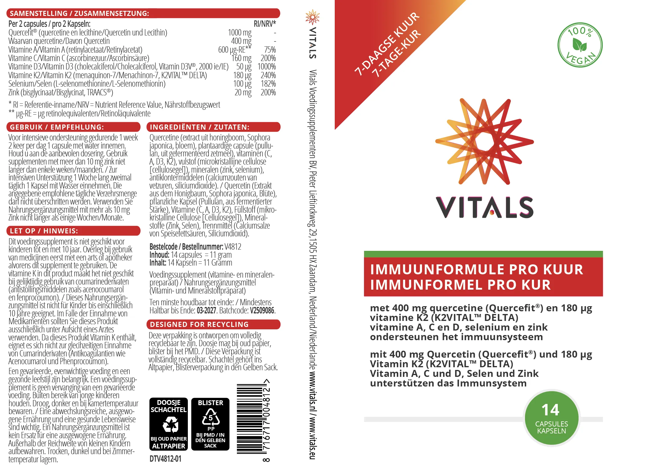 Immuunformule Pro Kuur (14 capsules)