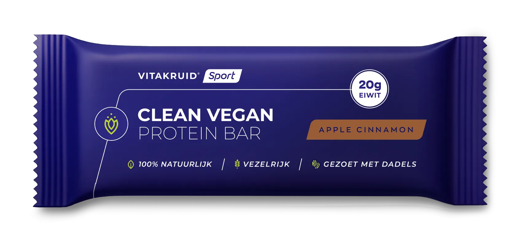 Vitakruid Clean Vegan Protein Bar Apple Cinnamon (12 x 80 gr)