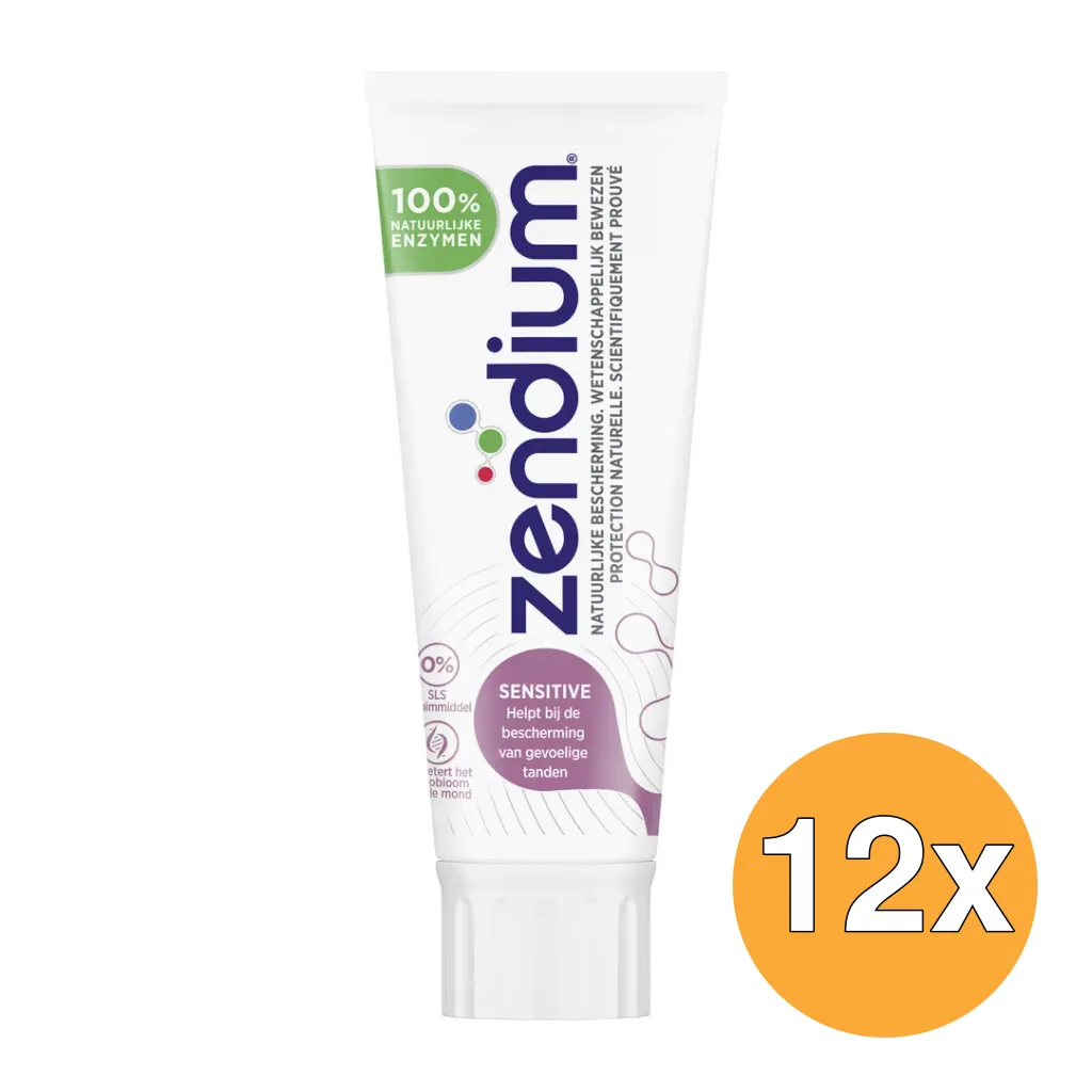 12x Zendium Tandpasta sensitive (75 ml)