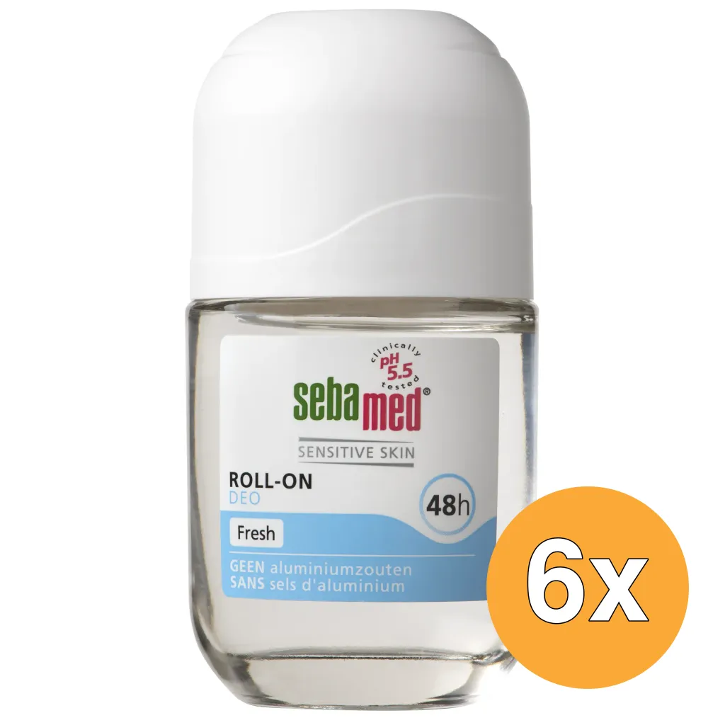 6x Sebamed Deodorant roller neutraal (50 ml)